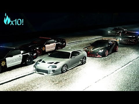 NFS Carbon | Toyota Supra Mk4 Heat level 9-10 Pursuit