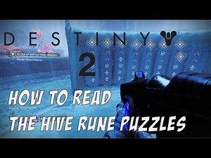 Destiny 2 The Witch Queen - How to Read the Hive Rune Puzzles * EASY TO UNDERSTAND *