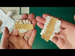 Making Paper Ruffles for Junk Journals - Sew and No Sew