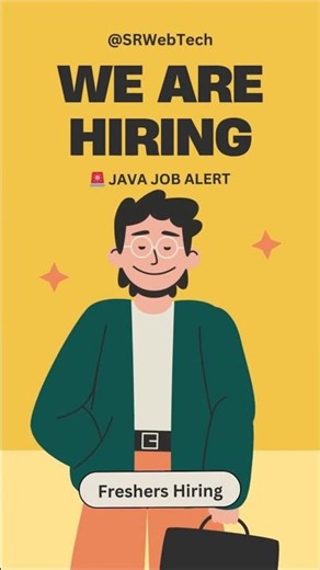 Java Job Alert 🚨 Freshers Hiring | Junior Java Developer