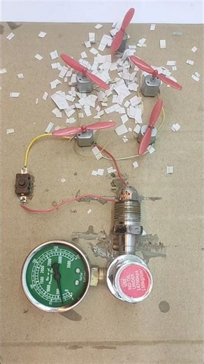 How to Generate Electricity Using an Air Pump? 🔋 | #shorts