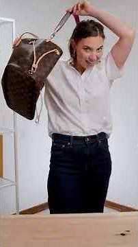LV Neverfull Inside Out Bandolier Try-on #bagreview #lv #lv #lvreview #luxury #abbymbags