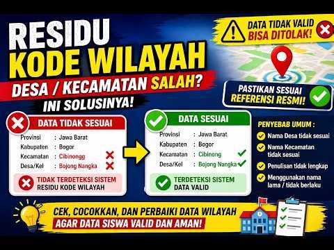 Sering Terjadi! Desa & Kecamatan Tidak Valid? Ini Solusinya