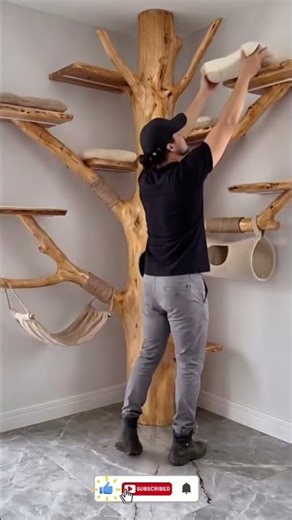 The Ultimate DIY Luxury Cat Tree! 🐱✨