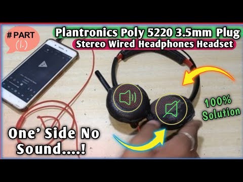 headphone one side sound problem ❌ | plantronics 5220 wired headset one side repairing ✅ (Part -1)