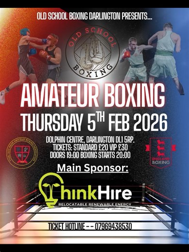 Tickets on Sale Now! #Darlington #BoxingNight #Boxing #FightNight #ticket