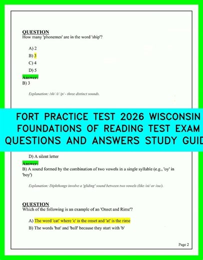 Pass the 2026 Wisconsin FORT: Foundations of Reading Practice Test Questions and Answers