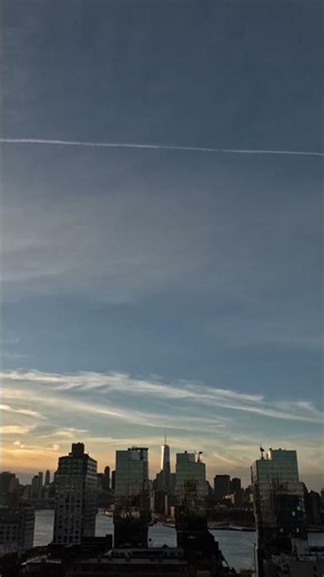 NYC Timelapse - Jet Plane Flying Over Manhattan - Click link for full video - November 24, 2025