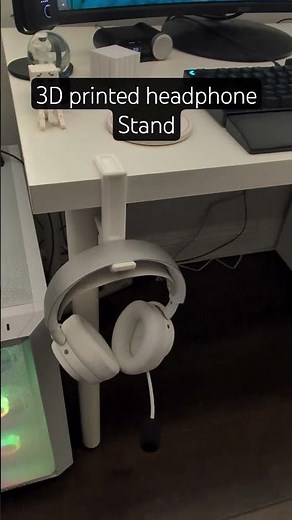 3D printed headphone stand #3dprinting #practical #gaming #logitech