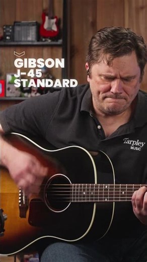 In the Mix - Gibson J-45 Standard Acoustic-Electric Guitar - Vintage Sunburst #gibson #j45