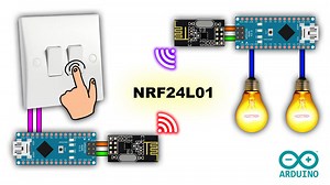 Arduino NRF24L01 Transceiver Controlled Relay Light
