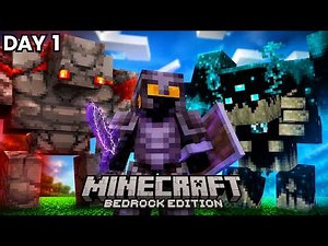 I Survived Minecraft Bedrock’s Most INSANE Modpack