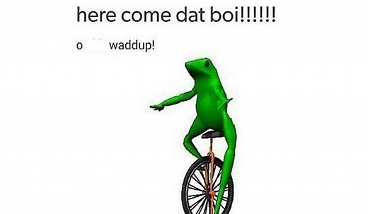 Who Is 'Dat Boi' And Why Is He Coming? The Classical Frog On A Unicycle Meme Explained