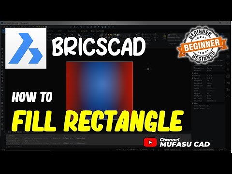 BricsCAD How To Fill Rectangle