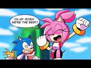 Amy Rose Heroes: Sonic Boss Fight - Sonic x Amy (Sonamy) AU Comic Dub