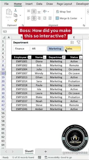 Excel Slicer in 30 Seconds 🤯 | Filter Data Like a Pro!