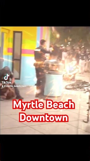 Crazy night at Myrtle beach ocean blvd and downtown for spring break