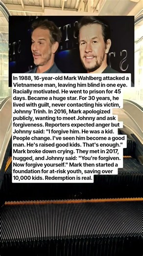 Mark Wahlberg Carried 30 Years of GuiltThen the Man He Hurt Gave Him the One Thing He Never Expected