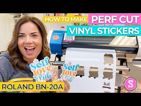How to Make Perf Cut Vinyl Stickers with Roland BN-20A