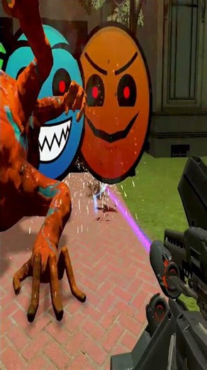 The Teletubbies Brought a Whole Monster Crew to the City Courtyard #Nextbot #Garrysmod