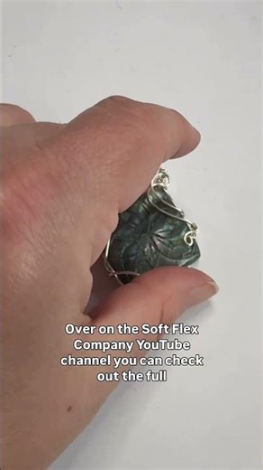 Wire Wrap a Square Cabochon into a Diamond Pendant with Soft Flex Craft Wire! #wirewrappedjewelry