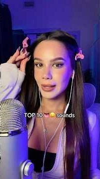 TOP 10 👅😛 sounds for sleep 😴 you can find more of it on my inst 🥰❤️ #asmr #asmrvideo #asmrsounds