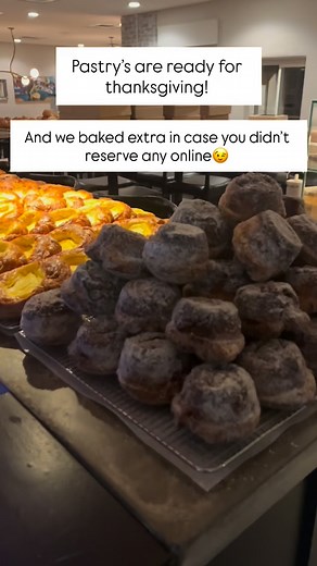 Now that’s a lot of pastries… #thanksgiving #cuyahogafalls #akron #restaurant #bakery | The Blue Door Cafe & Bakery