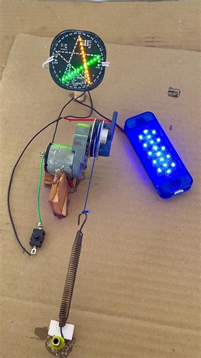 Using spring power generated to led lights#automobile