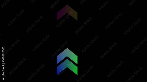 Arrow sign. swipe icon video animation. directional arrow loop, direction arrow line loop animation. blinking arrow navigation