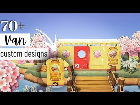 70+ Van | Truck face-cutout standee custom designs in ACNH | Animal Crossing New Horizons