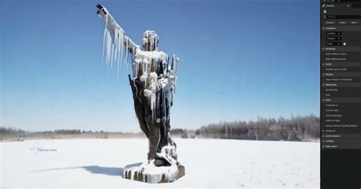 Powerful Procedural Frozen Waterfall Tool For Unreal Engine 5