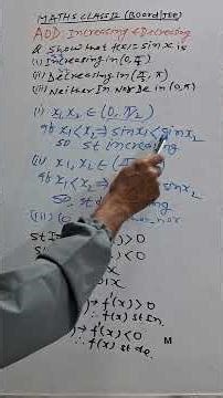 AOD : Increasing & Decreasing #12th #maths #calculus