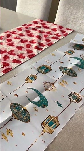 Ramadan Lantern Tablecloth ASMR 🌙 Temu Ramadan Table Decor Unboxing