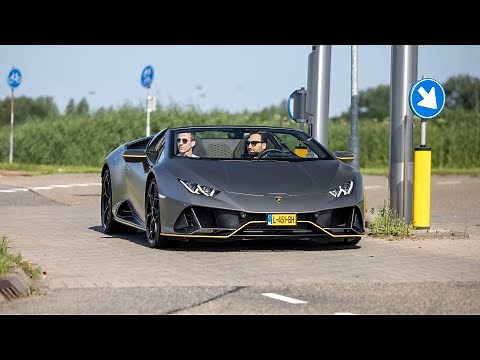 Lamborghini Huracan EVO Spyder - LOUD Accelerations & Revs !
