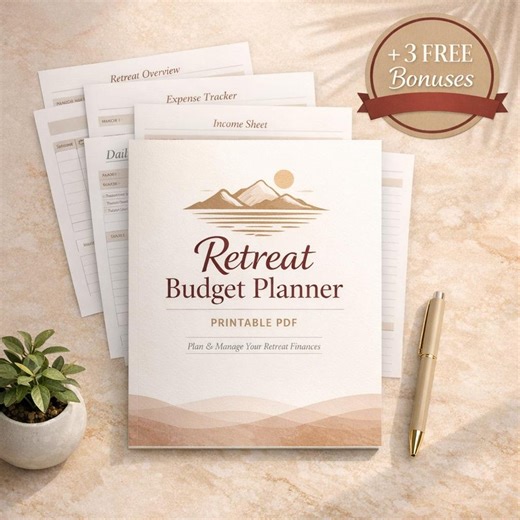Retreat Budget Planner, Wellness Travel Planner PDF, Retreat Planning Template, Expense Tracker, Yoga Retreat Budget Guide - Etsy
