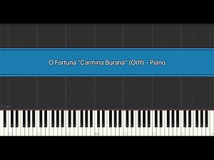 O Fortuna "Carmina Burana" (Orff) - Piano, Synthesia Piano Tutorial