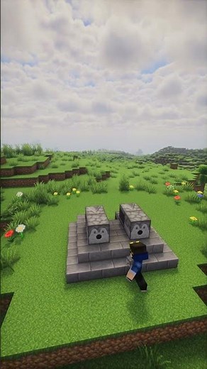 Minecraft easy fire charge cannon😱