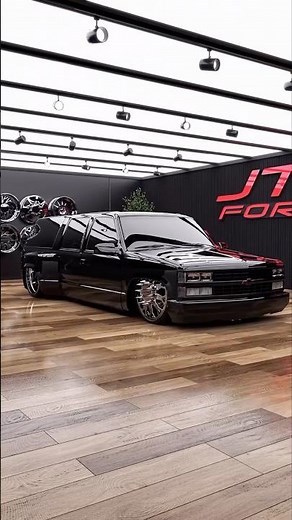 OBS Dually Suburban on JTX Forged Bagged on Airbag Suspension #baggedtrucks #obschevy #jtxforged