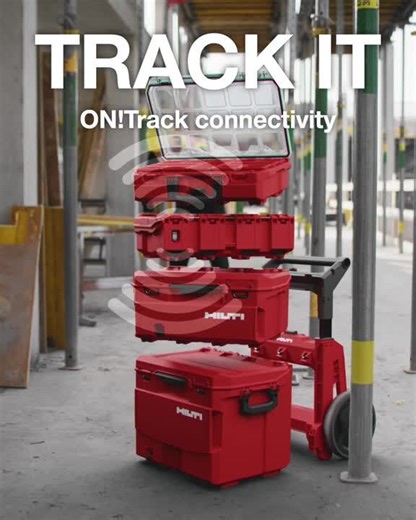 Hilti ProKit 5 gal. Capacity Impact Resistant Red Interlocking Modular 21.8 in. Medium Tool Box with Dividers 2437379