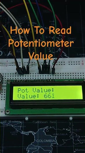 Arduino Potentiometer Value Display on LCD #youtubeshorts #arduino #electronic #indianmaker #diy