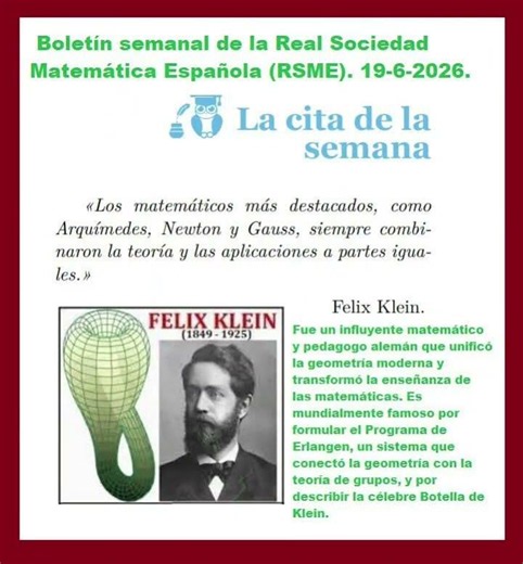 Felix Klein.(1849–1925). Fue un influyente matemático y pedagogo alemán que revolucionó la geometría