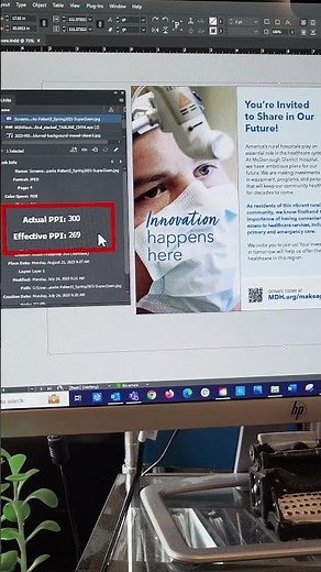 #InDesign - Effective PPI (pixels per inch) for #printdesign