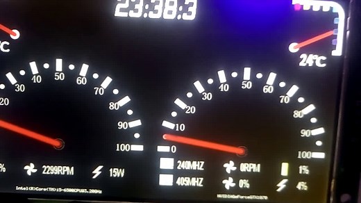 自制PC性能监视器 用来CPU 和显卡 硬件使用状况的 重做