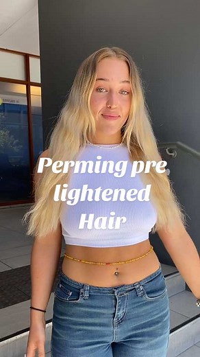 YES! you can perm bleached hair if your experienced enough and feel Co...