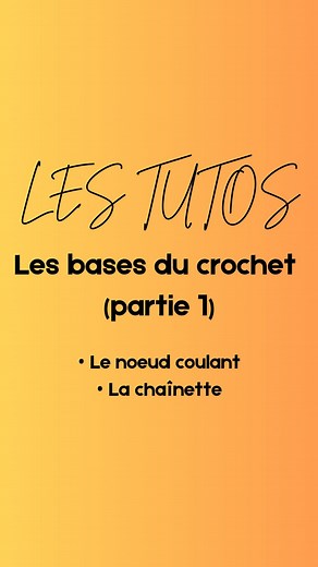 327K views · 117 reactions | TUTO : Les bases du crochet (partie 1)  Aujourd’hui, on apprend ensemble comment faire un noeud coulant, tenir ton fil et faire une chaînette. C’est indispensable pour tous tes projets ! Alors, prends le temps de t’entraîner et on apprend ensemble la semaine prochaine comment faire les premiers rangs. Abonne-toi pour ne rien rater 﫶 #crochet #crochetaddict #crochetersofinstagram #crochettutorial | Mathy's Krafts | Facebook