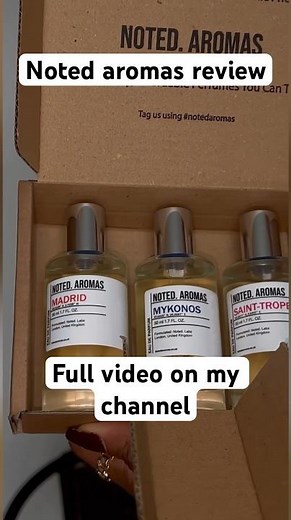Noted aromas perfume honest review #lifewithscenti