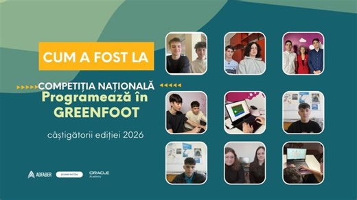 Cum a fost la competiția de programare pentru elevi Java - Programează în Greenfoot 2025-2026 🌟 | ADFABER