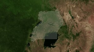 Zoom Earth Uganda Highlighted World Map Stock Footage Video (100% Royalty-free) 3618600313 | Shutterstock