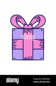 bobbing motion animation of present doodle