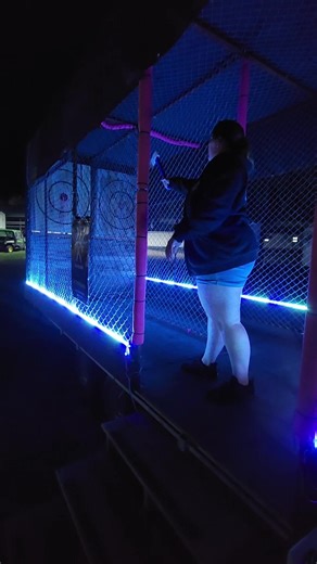 She cleans up whenever she is throwing more axes! #bookingsavailable #axe #throwing #axethrower #axethrowing #sport #mobile #entertainment #service #party #fun #throwmoreaxes #clean #up #good #cedarrapids #iowa